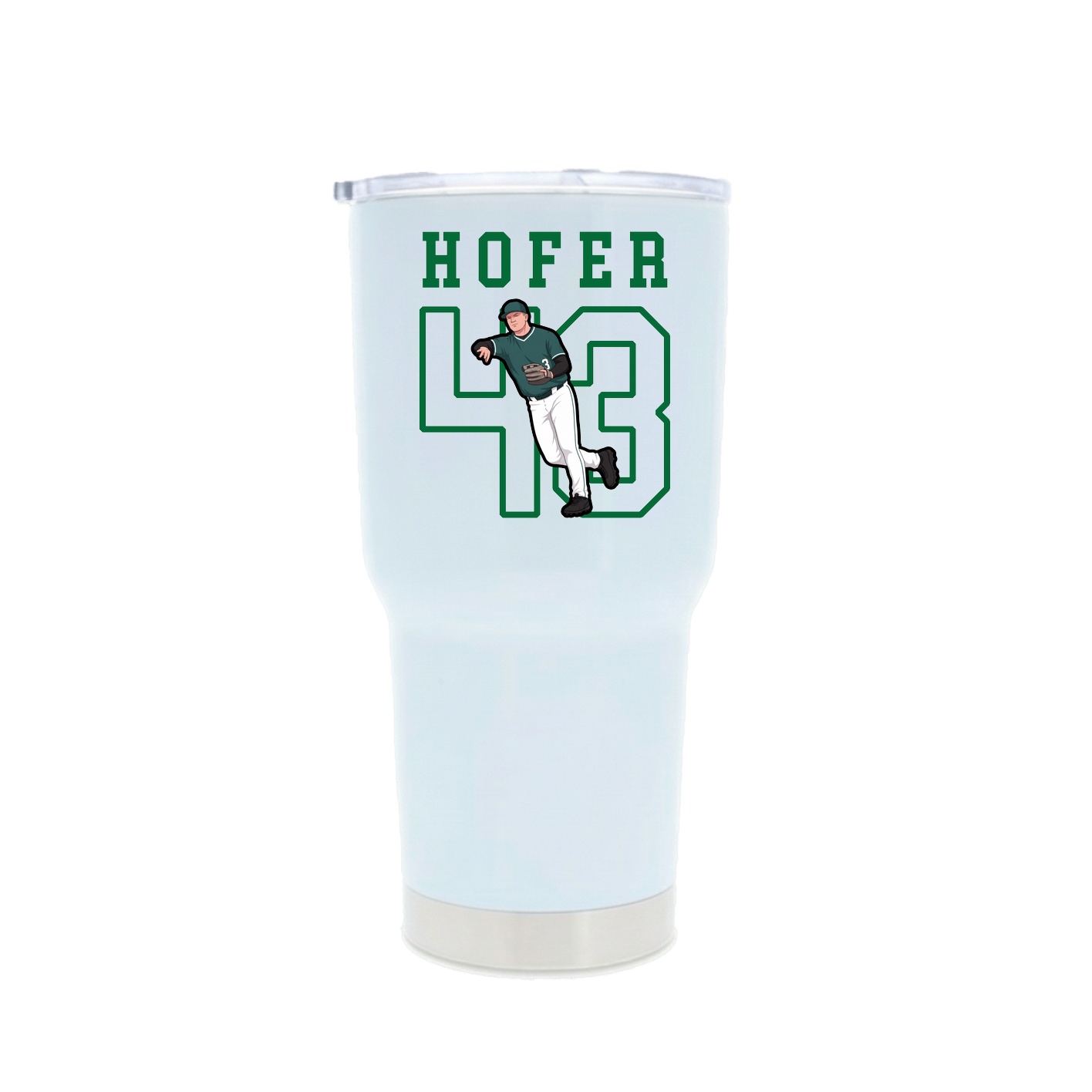 30oz Stainless Steel Tumbler — Shirsey in White