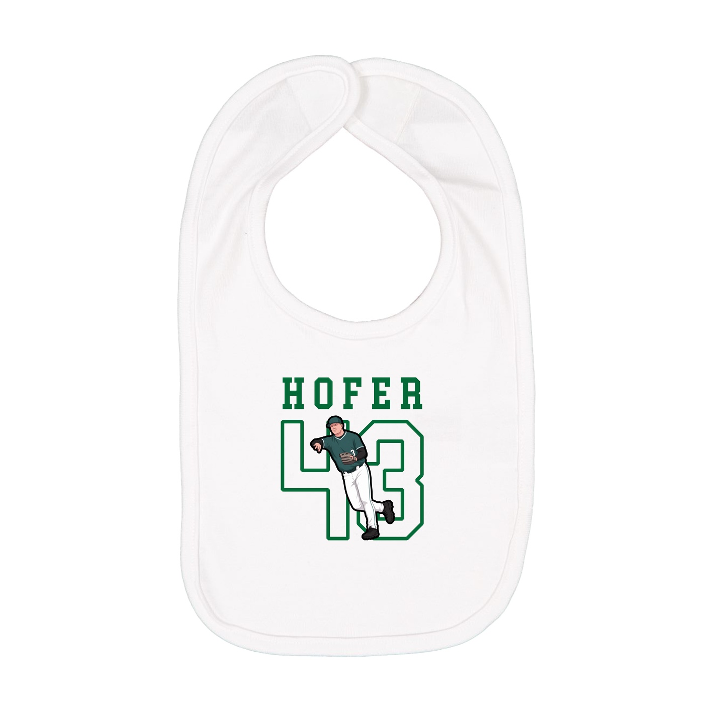 Infant Bib — Shirsey in White