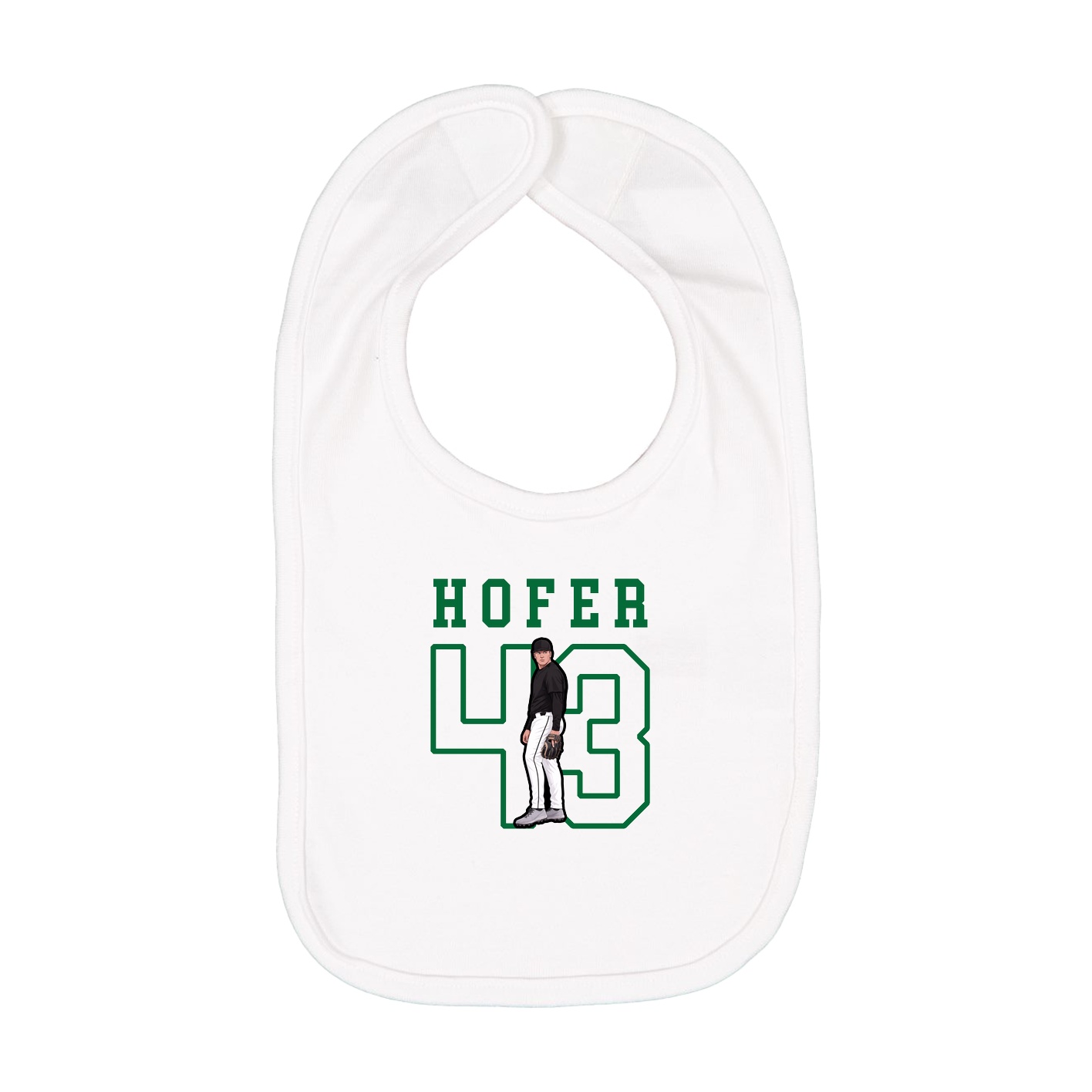 Infant Bib — Shirsey in White