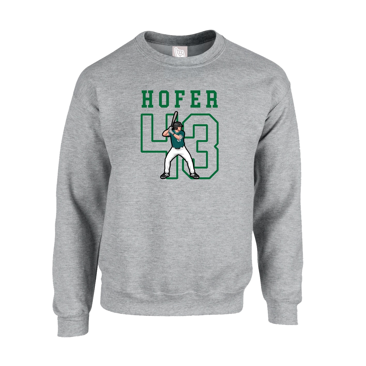 Fleece Crew — Shirsey in Grey