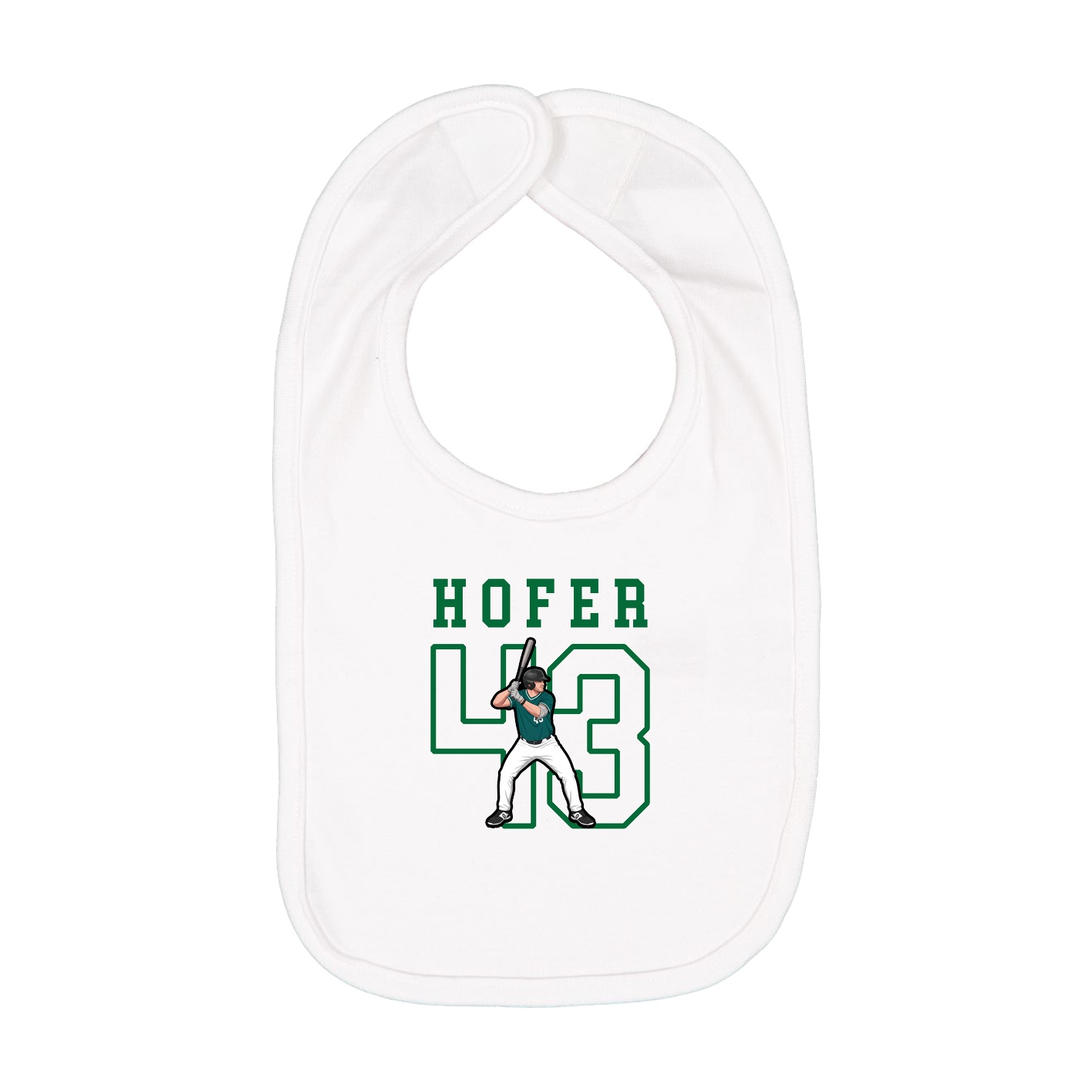 Infant Bib — Shirsey in White