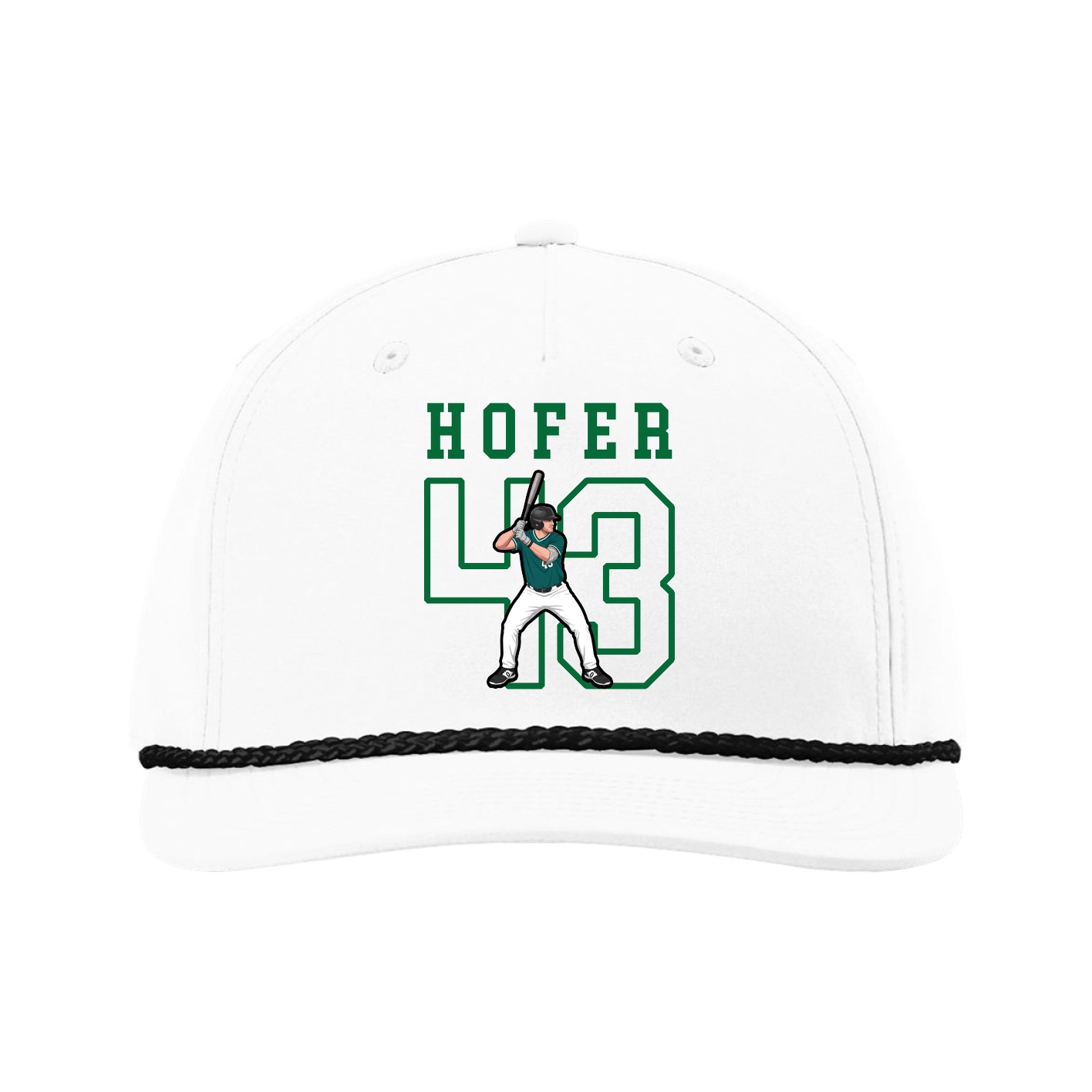 Five-Panel Classic Rope Cap — Shirsey in White