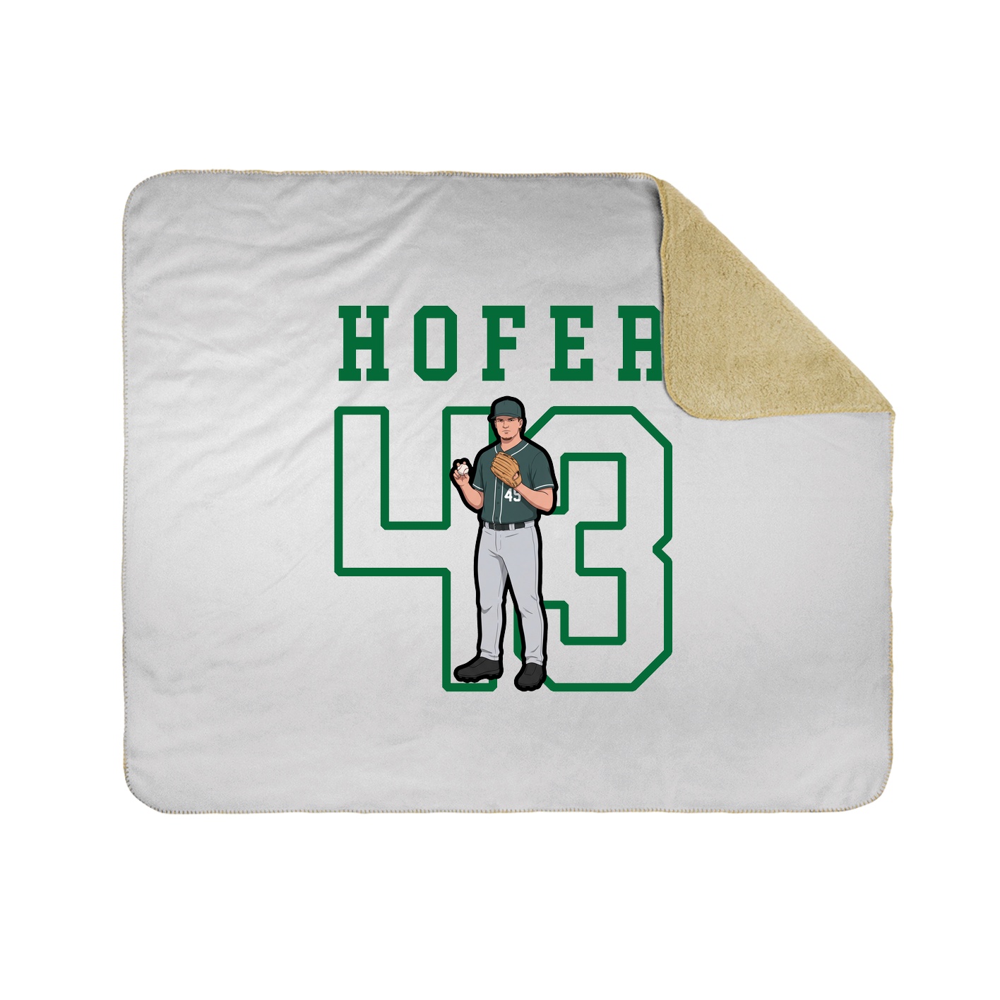 Throw Blanket — Shirsey in White
