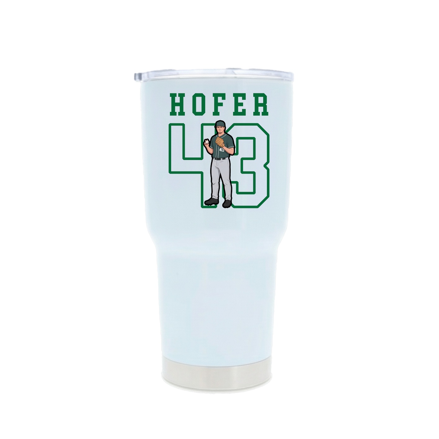 30oz Stainless Steel Tumbler — Shirsey in White