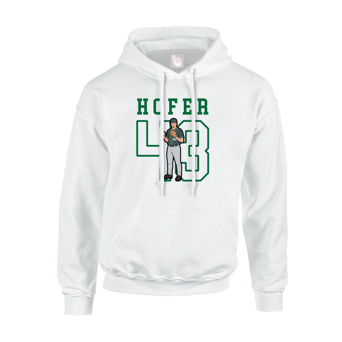 Hoodie — Shirsey in White