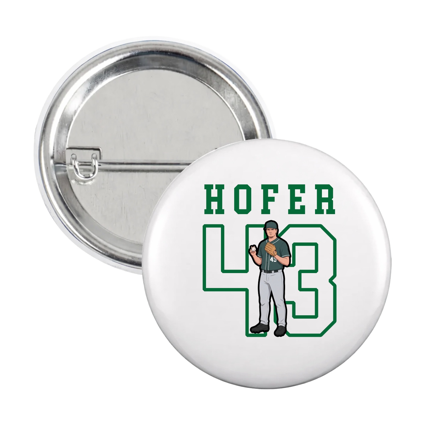 Game Day Button — Shirsey in White