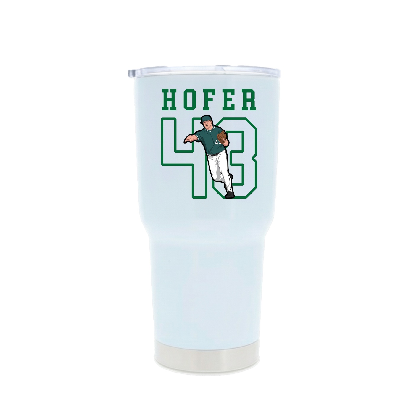 30oz Stainless Steel Tumbler — Shirsey in White