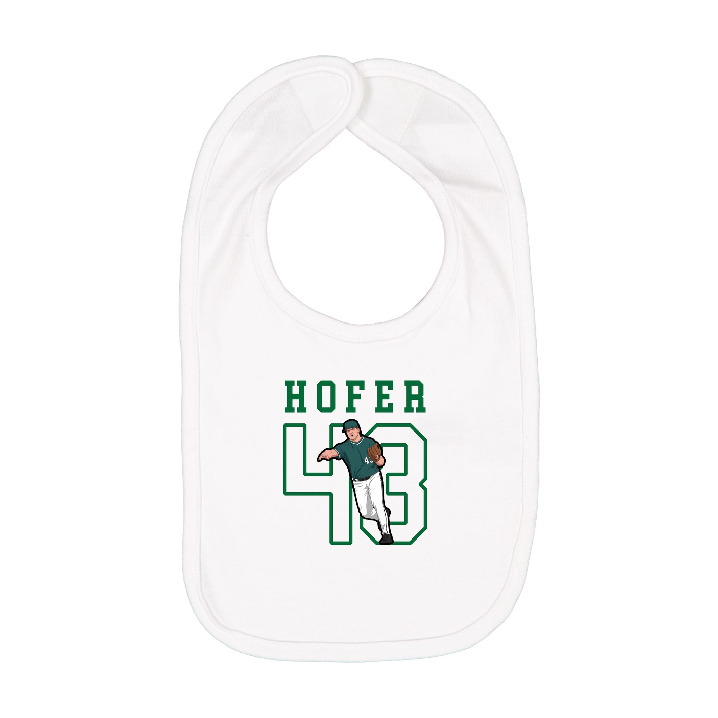 Infant Bib — Shirsey in White