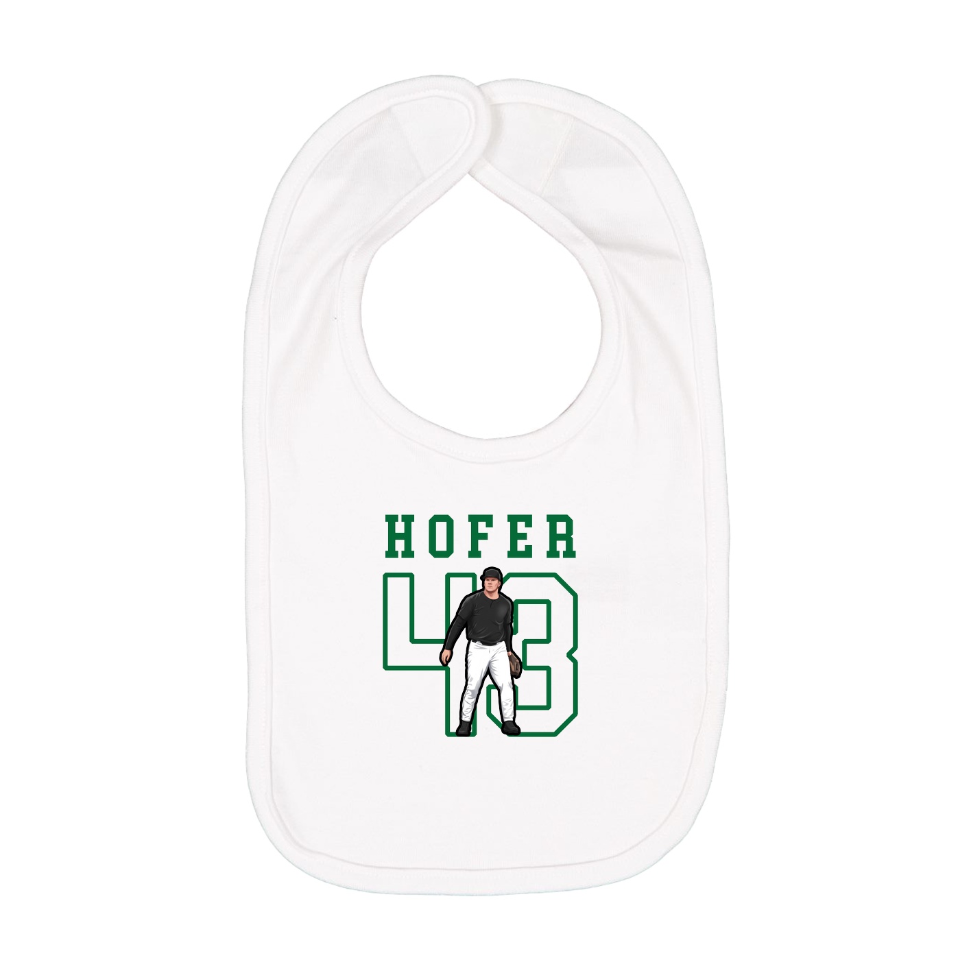 Infant Bib — Shirsey in White
