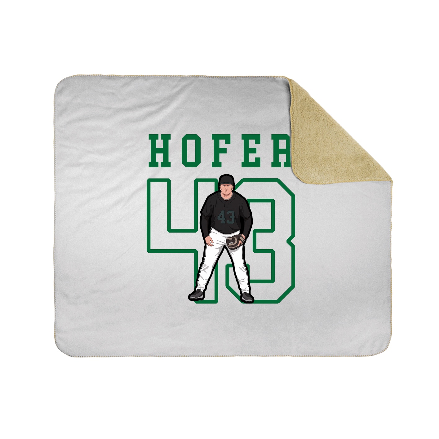 Throw Blanket — Shirsey in White