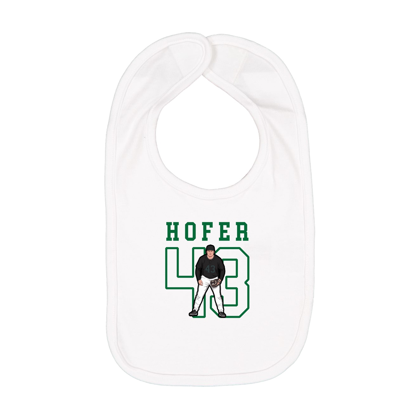 Infant Bib — Shirsey in White