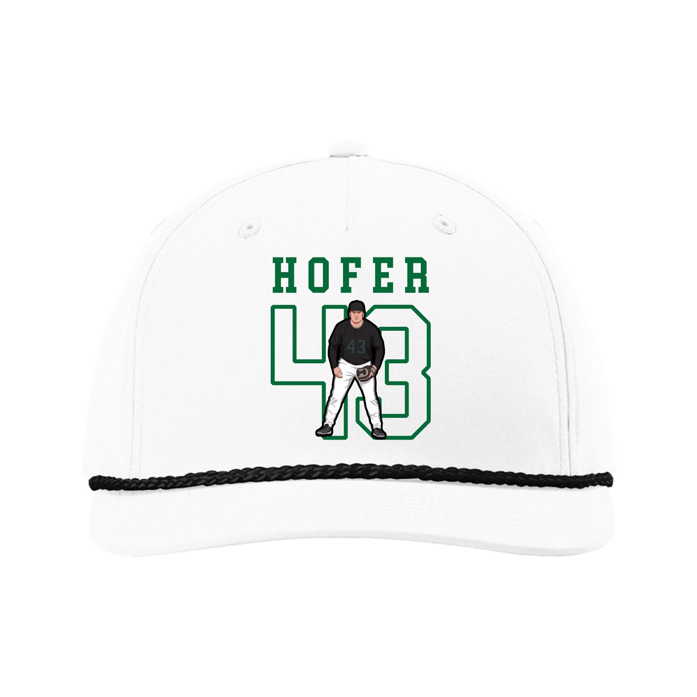 Five-Panel Classic Rope Cap — Shirsey in White