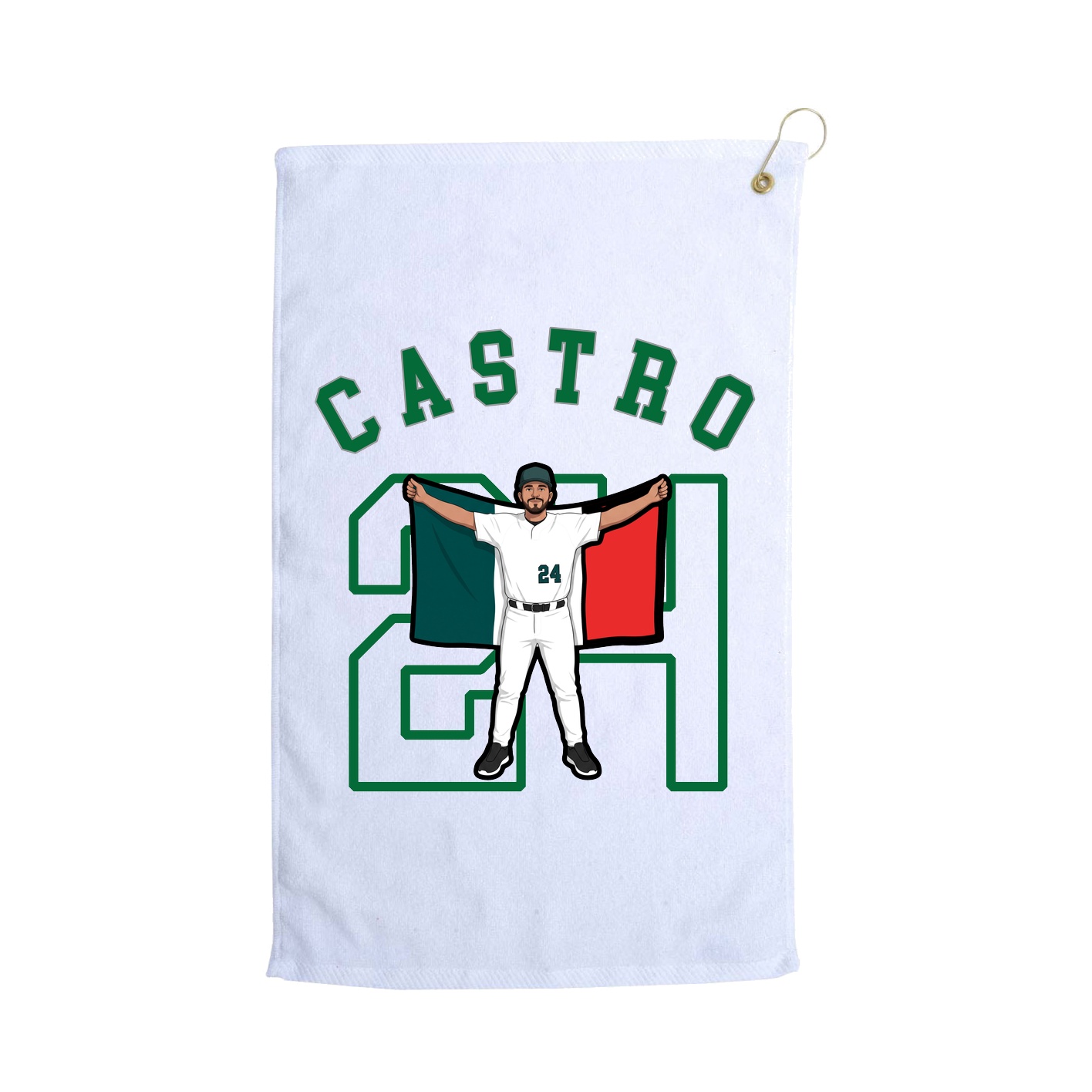 Golf Towel — Shirsey Arch in White