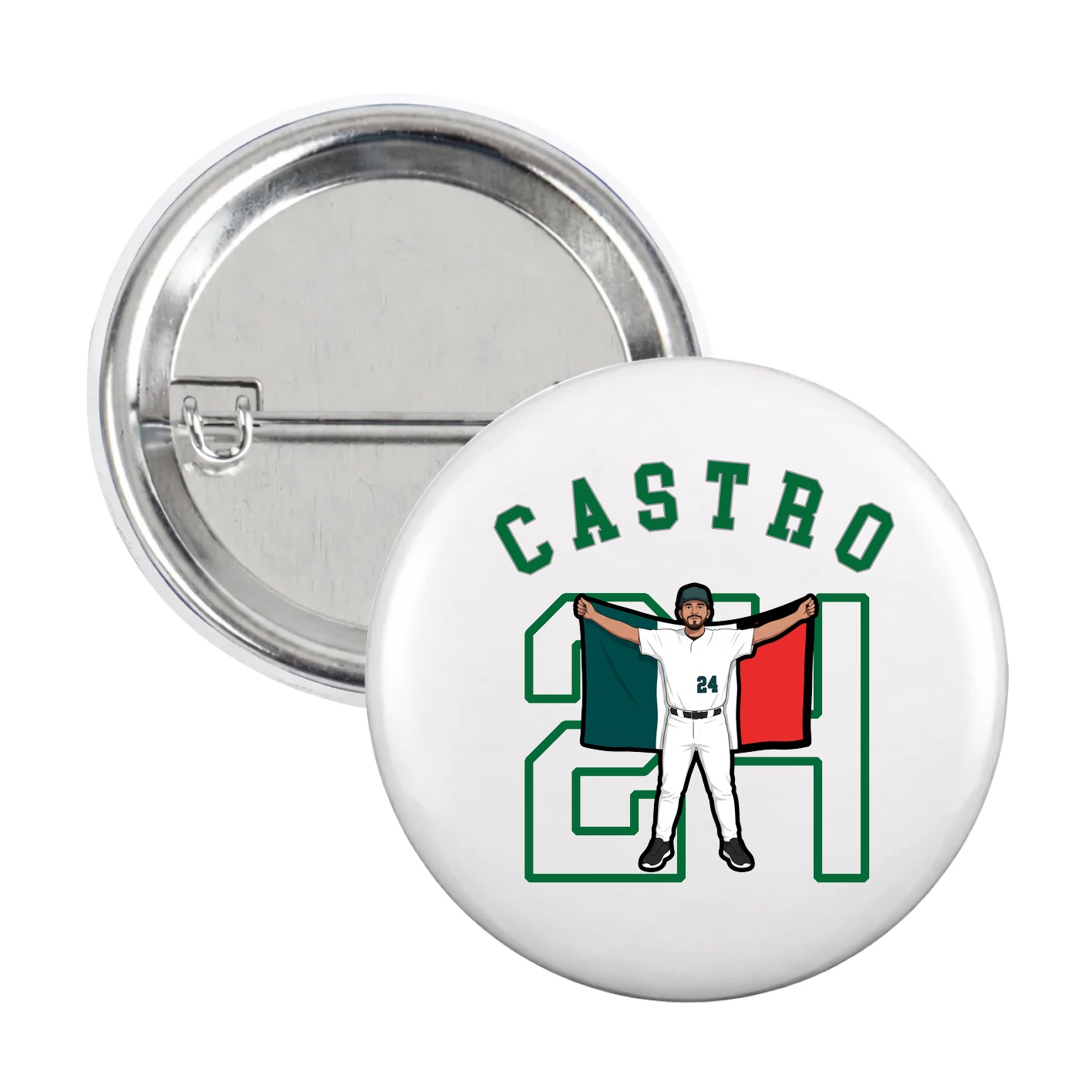 Game Day Button — Shirsey Arch in White