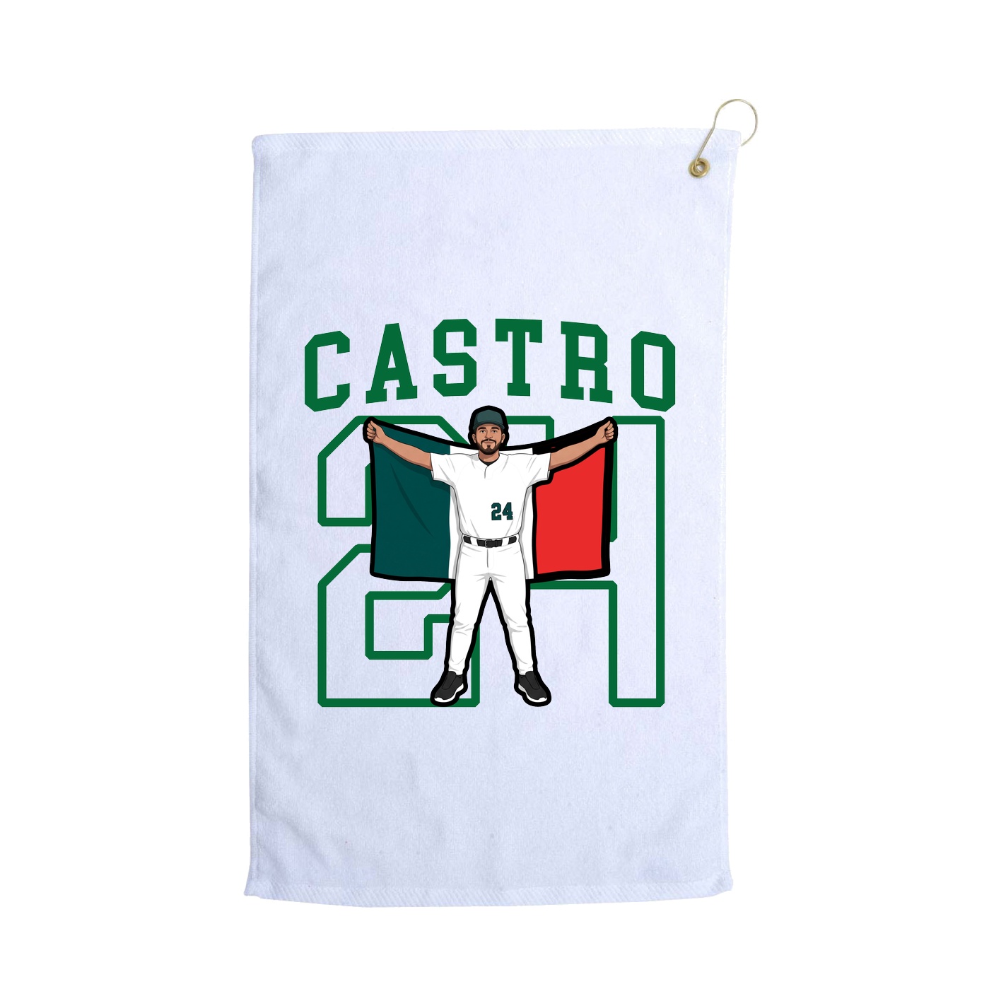 Golf Towel — Shirsey in White