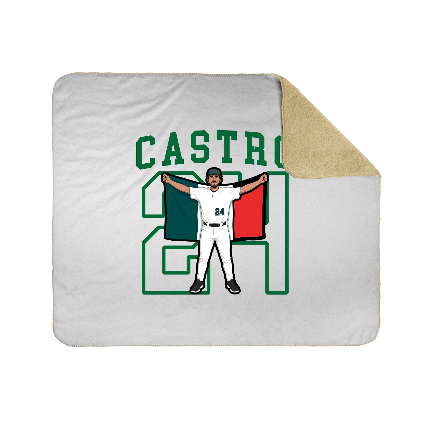 Throw Blanket — Shirsey in White