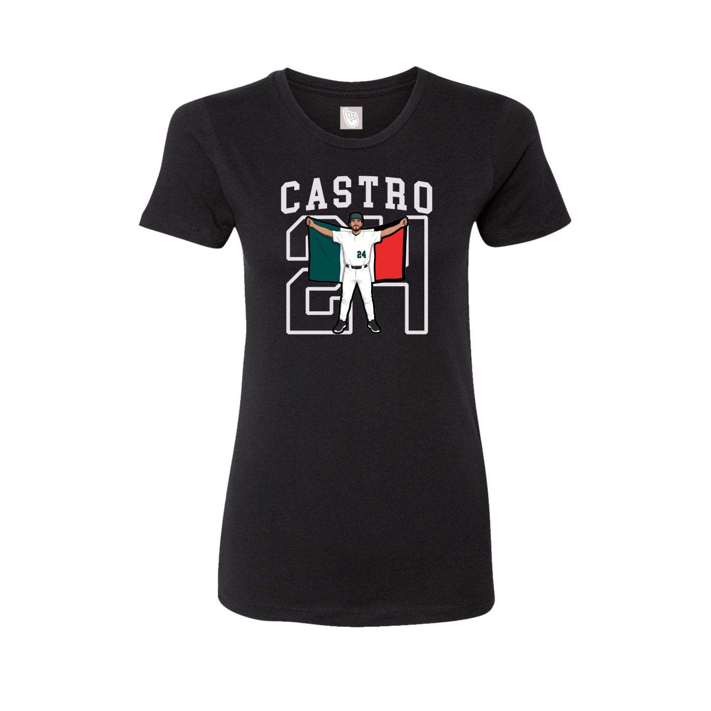 Fitted Women's Tee — Shirsey in Black