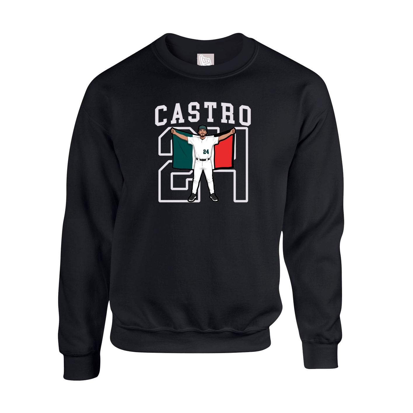 Fleece Crew — Shirsey in Black