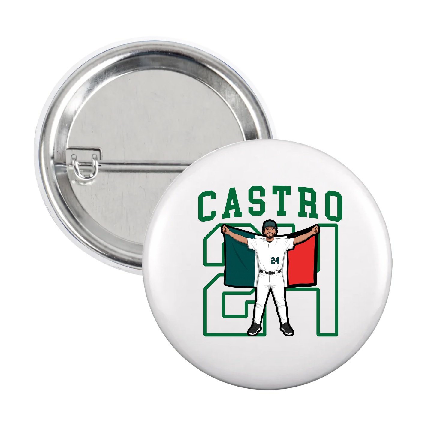 Game Day Button — Shirsey in White
