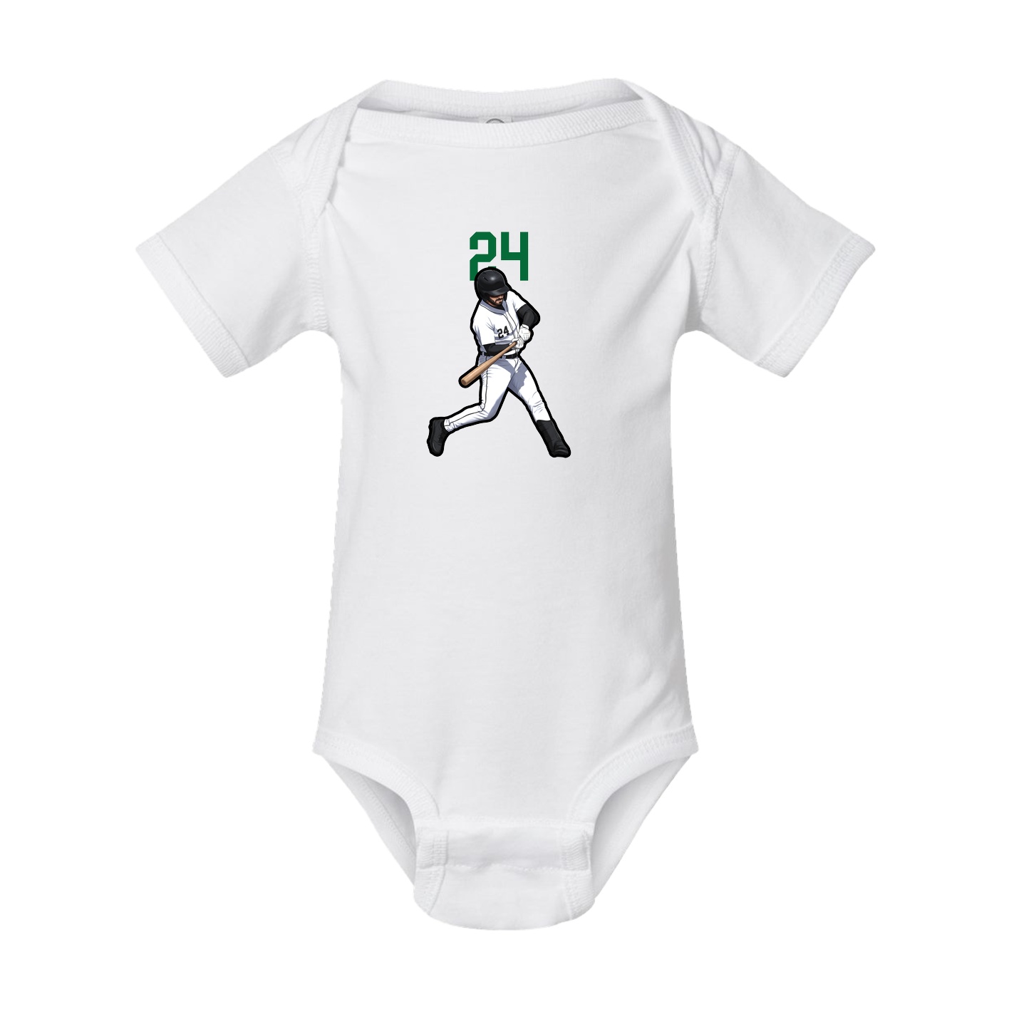 Baby Onesie — Number Top in White