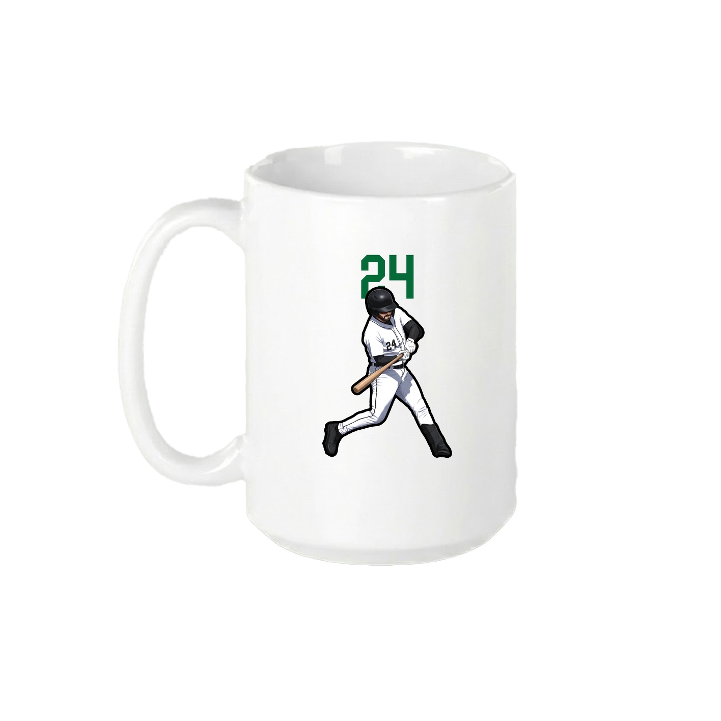 15oz Coffee Mug — Number Top in White