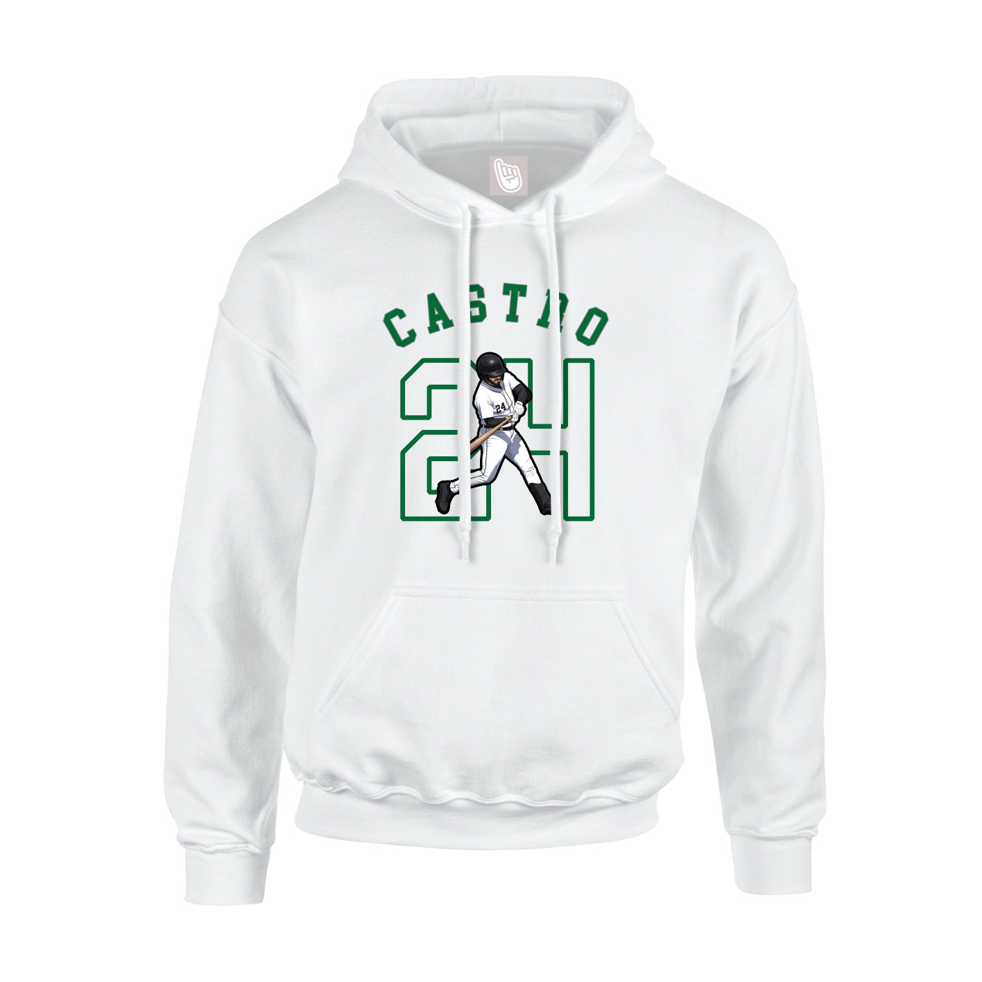 Youth Hoodie — Shirsey Arch in White