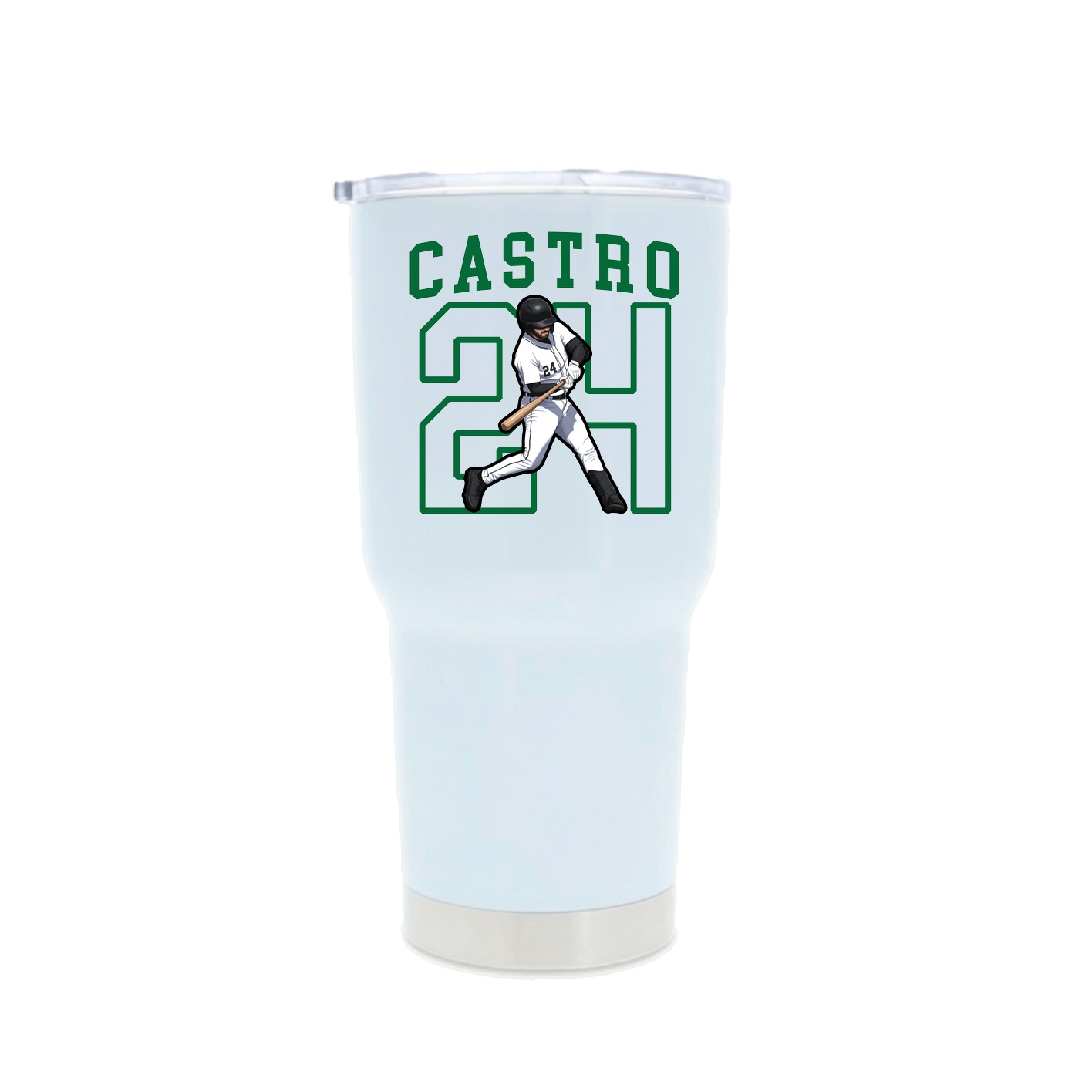 30oz Stainless Steel Tumbler — Shirsey in White