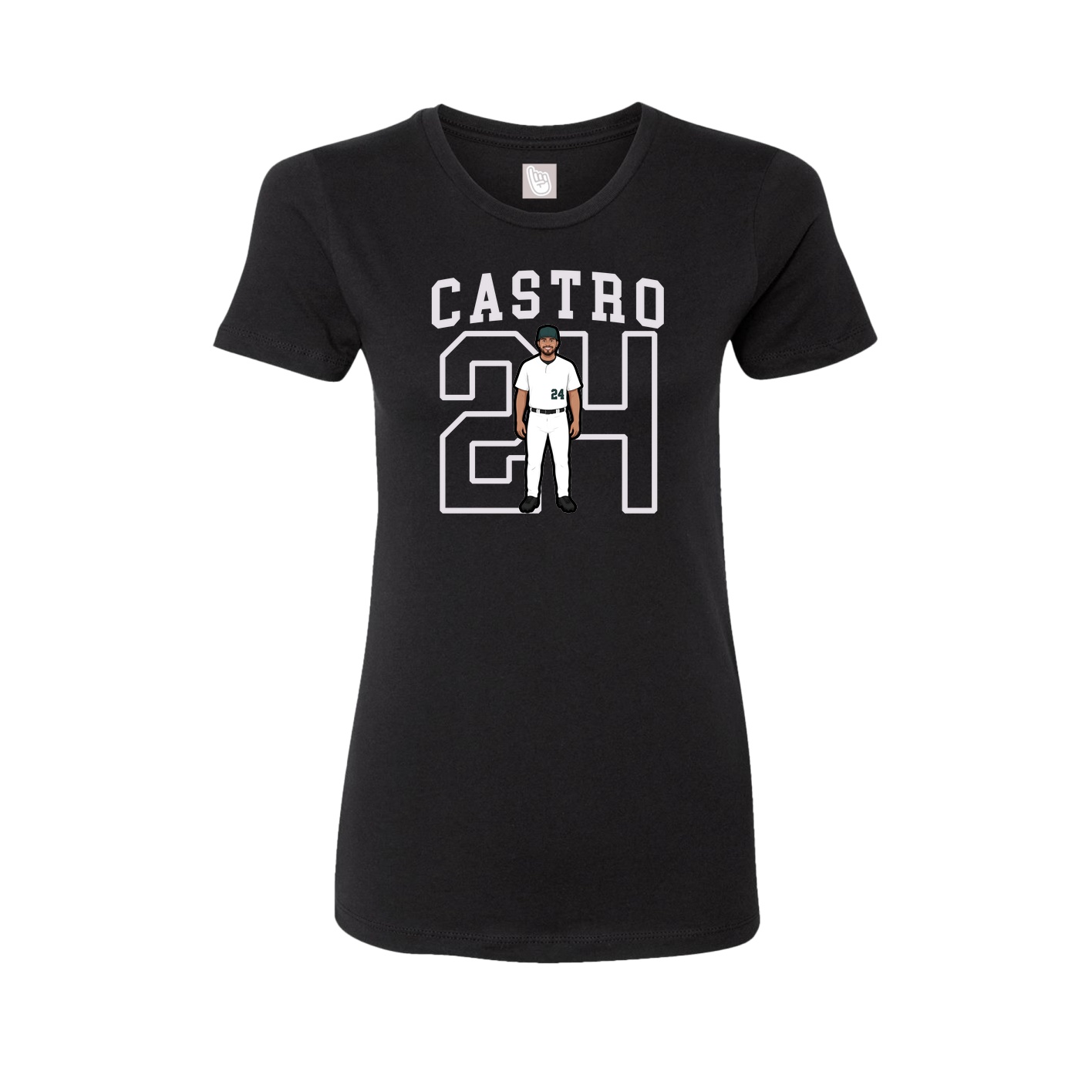Fitted Women's Tee — Shirsey in Black