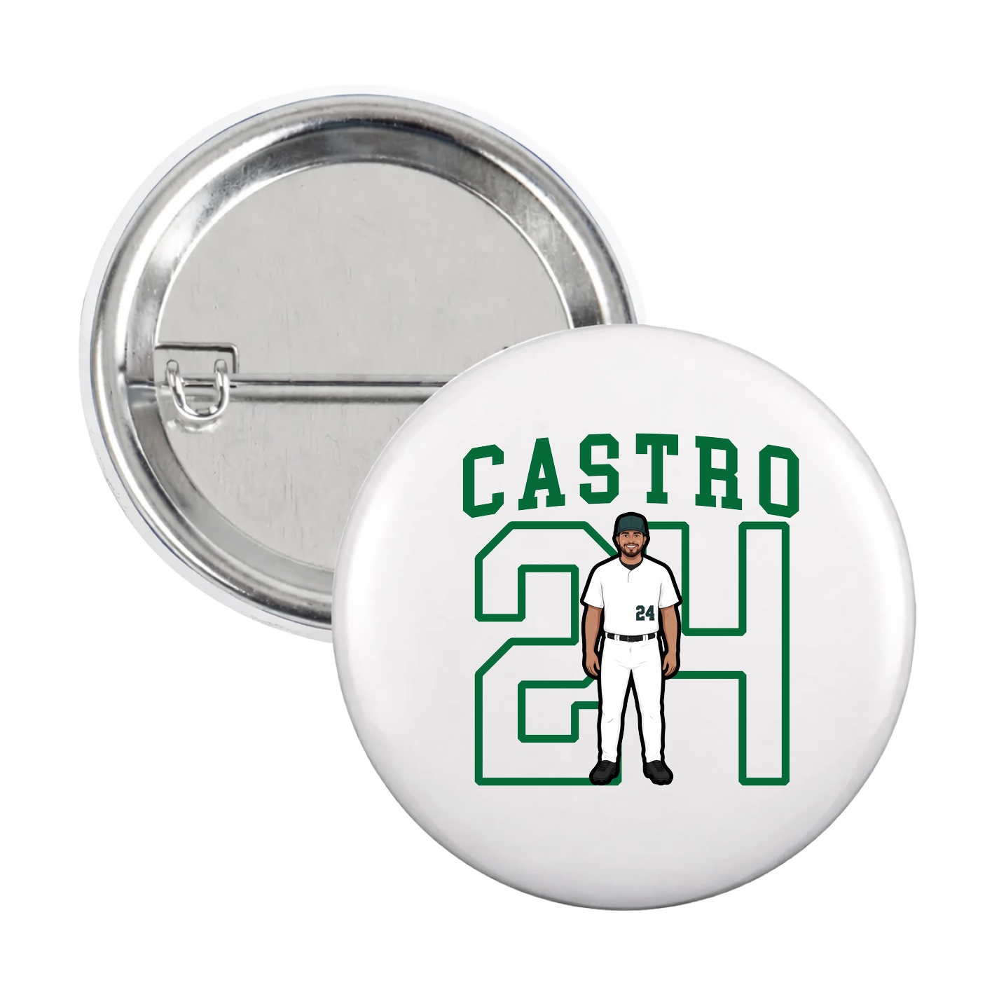 Game Day Button — Shirsey in White