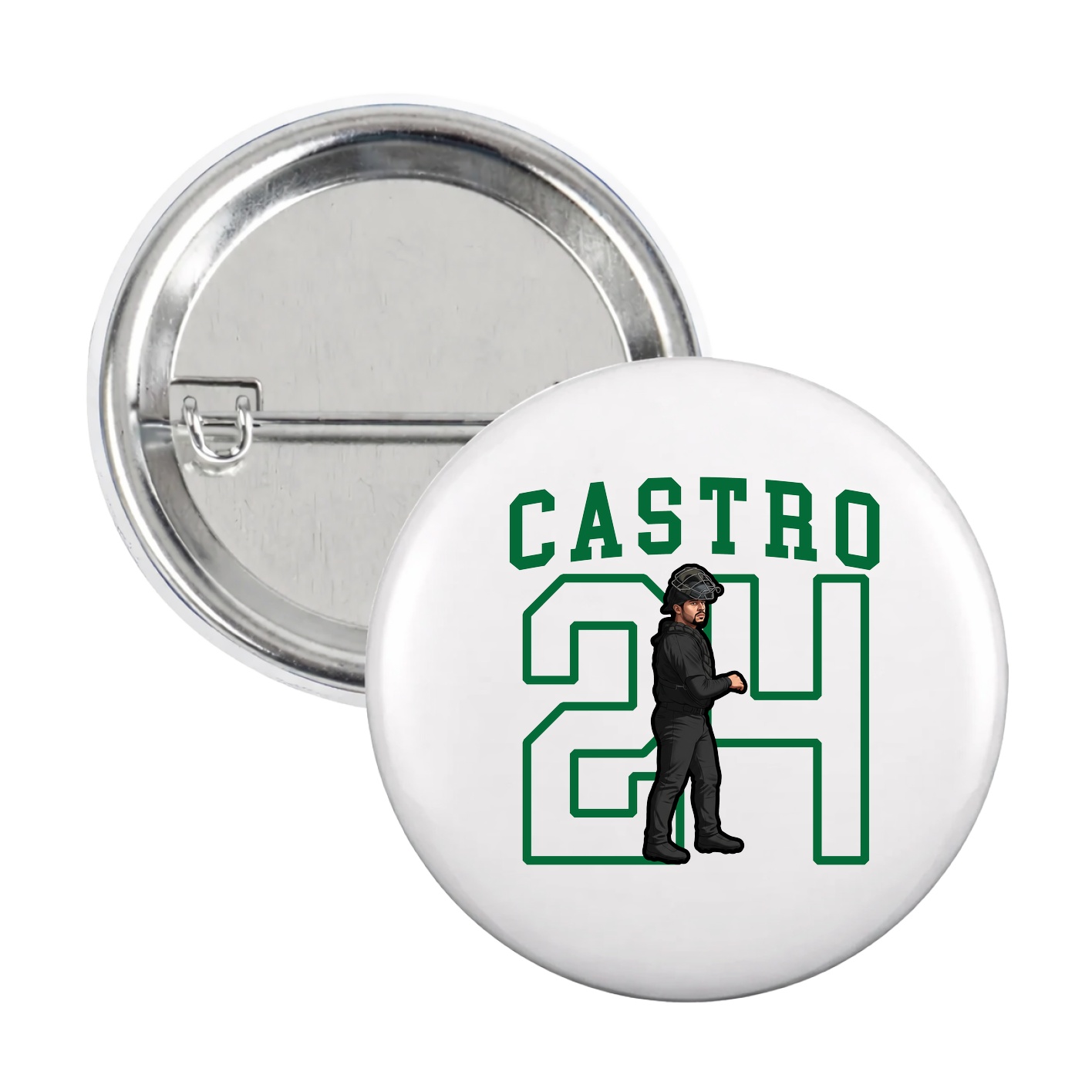 Game Day Button — Shirsey in White