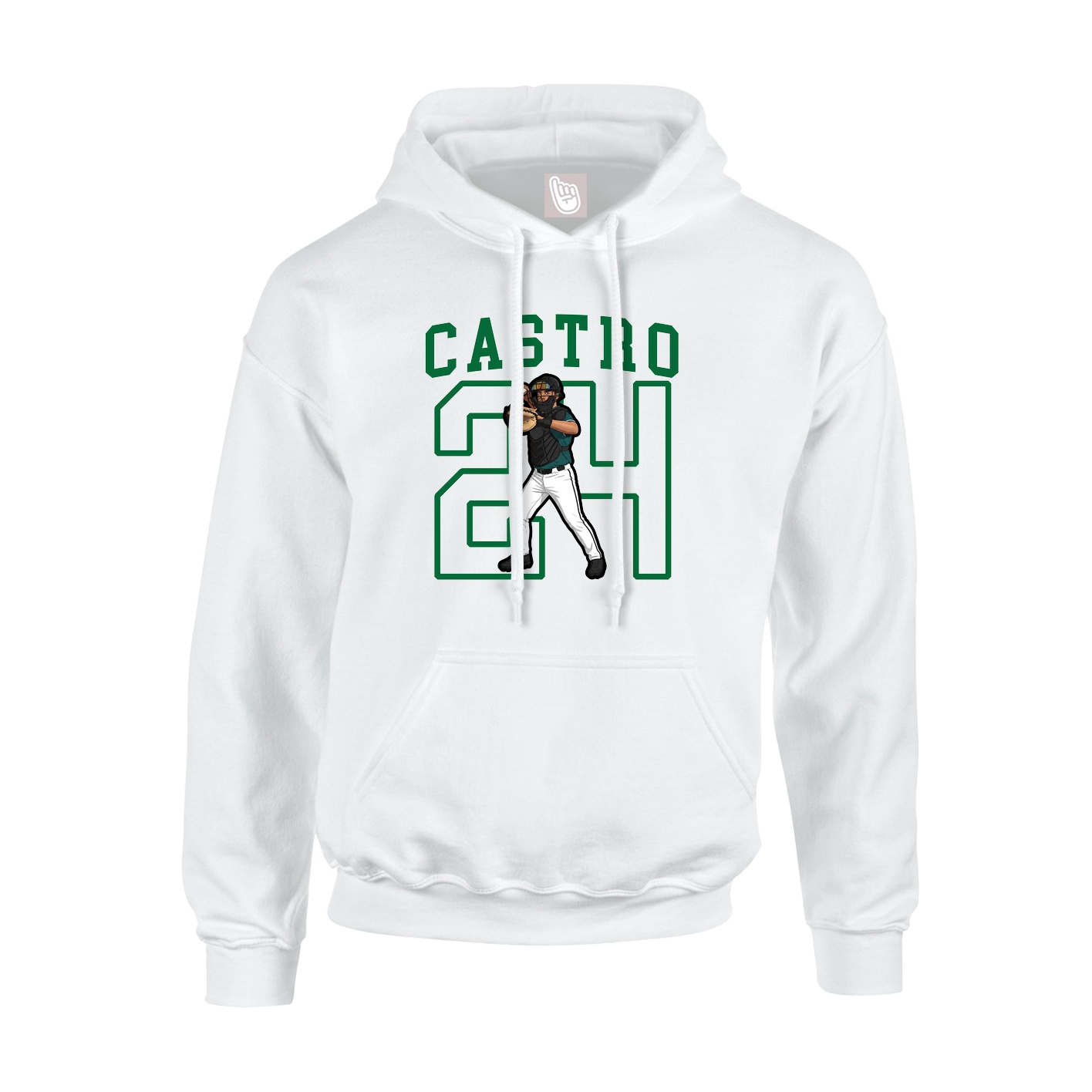 Hoodie — Shirsey in White