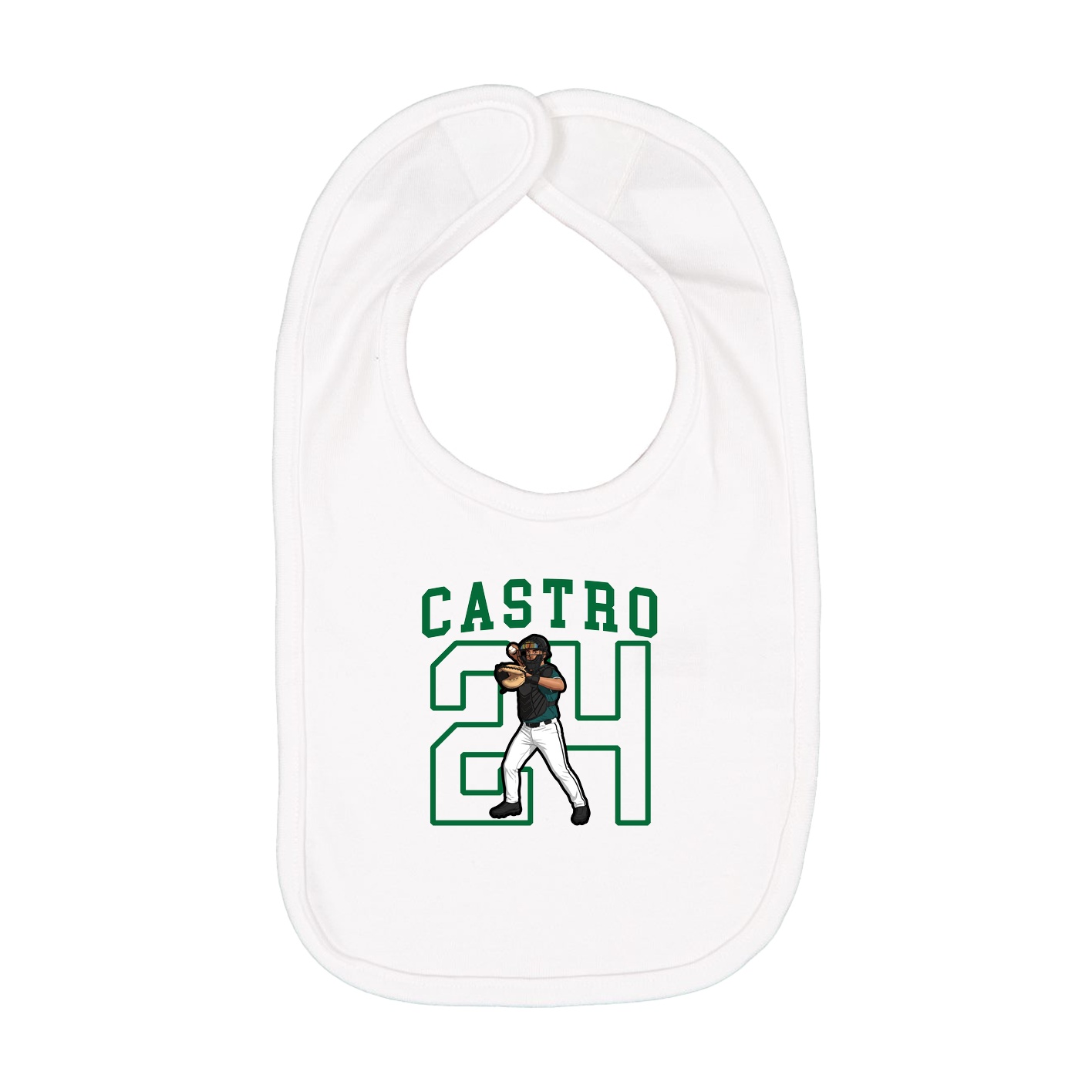 Infant Bib — Shirsey in White