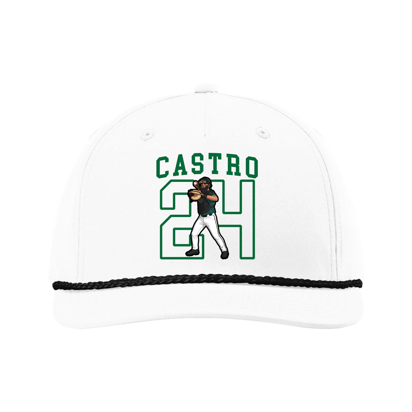 Five-Panel Classic Rope Cap — Shirsey in White