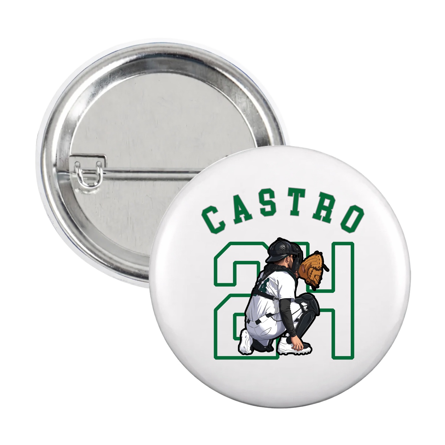 Game Day Button — Shirsey Arch in White