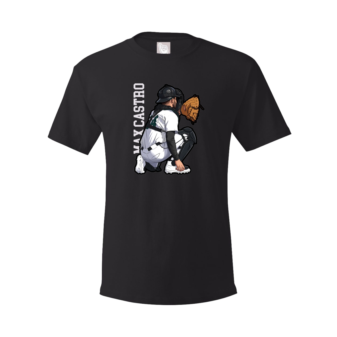 Tee — Name Vertical in Black