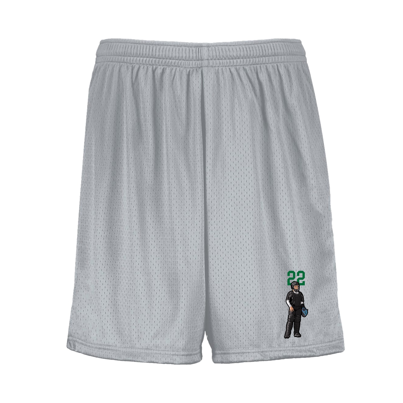 Shorts — Number Top in Silver