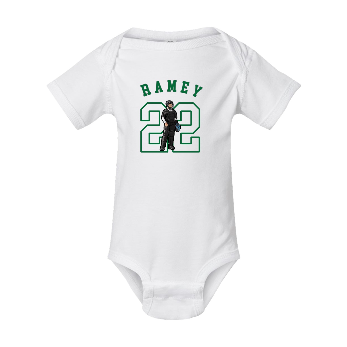 Baby Onesie — Shirsey Arch in White