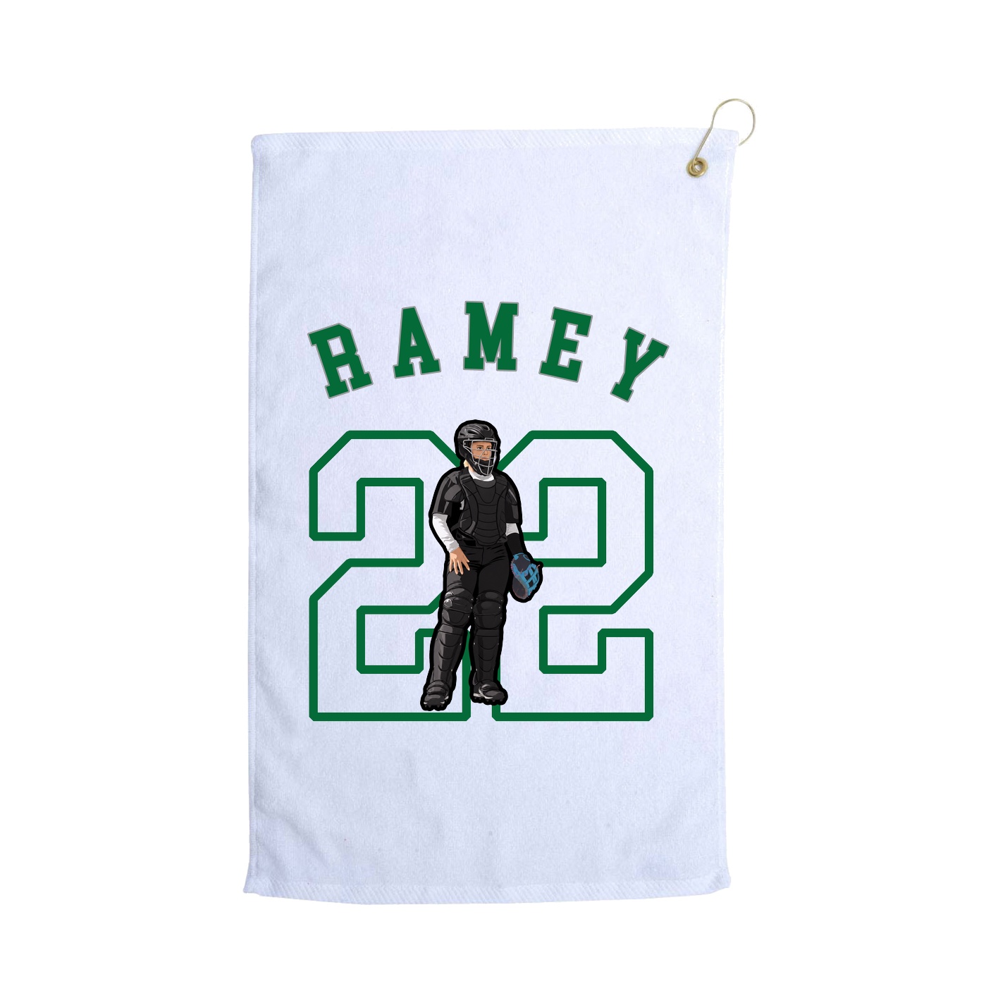 Golf Towel — Shirsey Arch in White