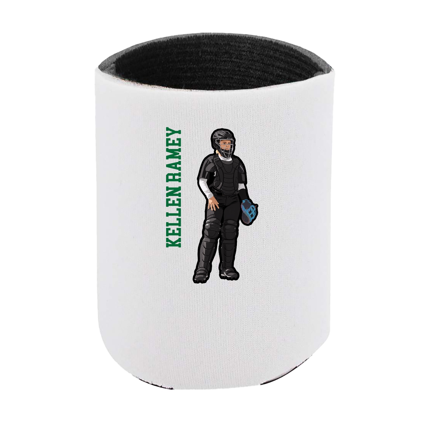 Can Holder — Name Vertical in White