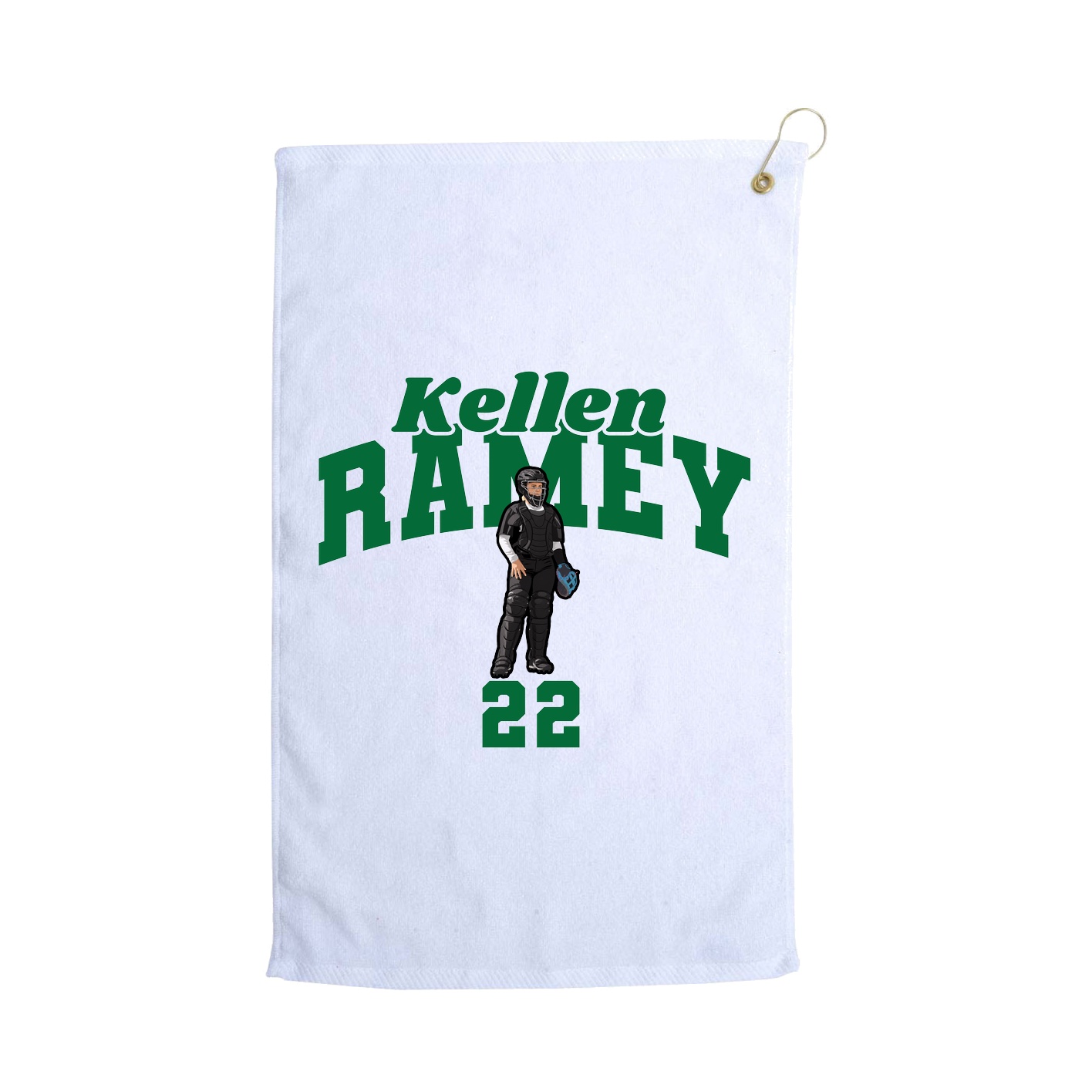 Golf Towel — Signature Arch in White