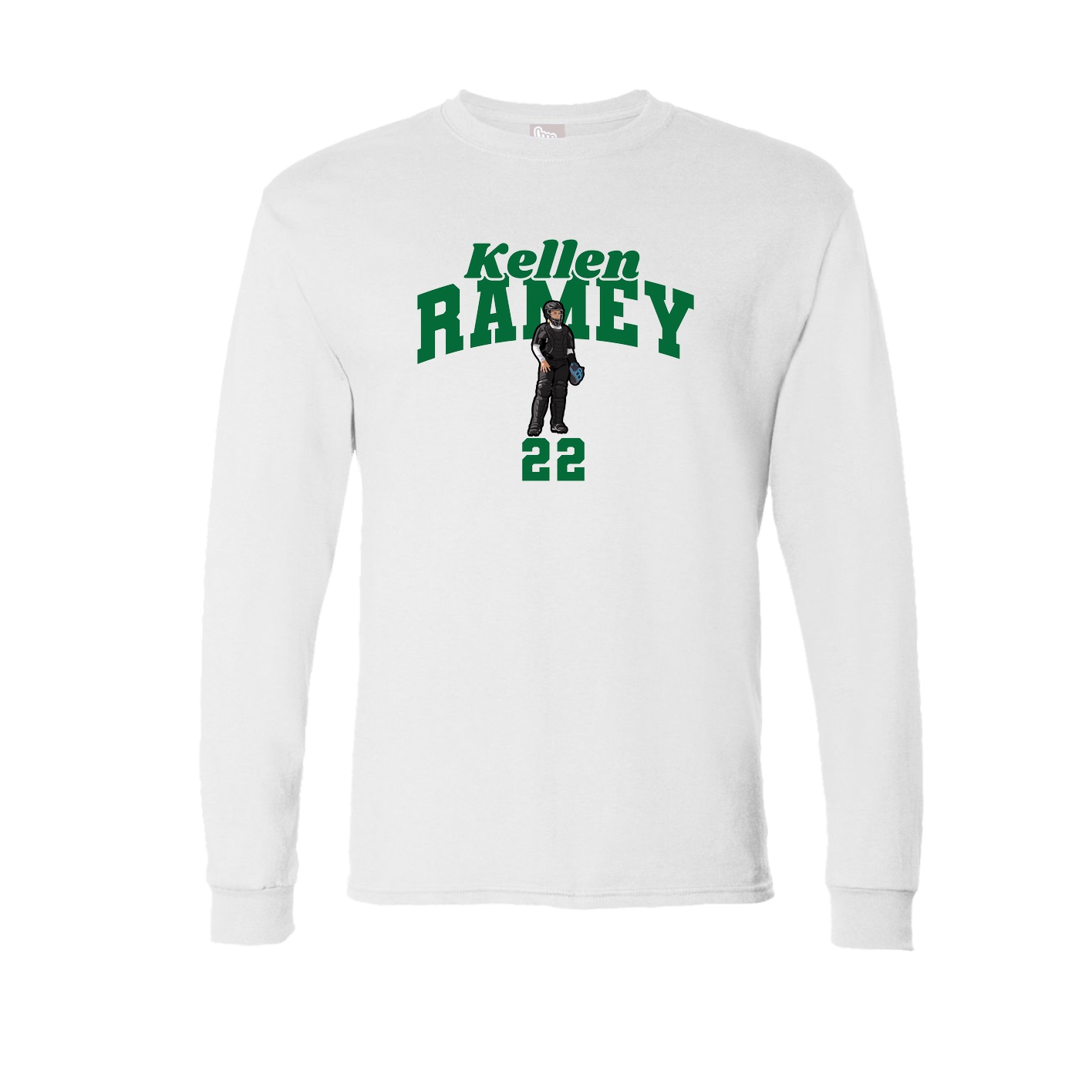 Long Sleeve Tee — Signature Arch in White