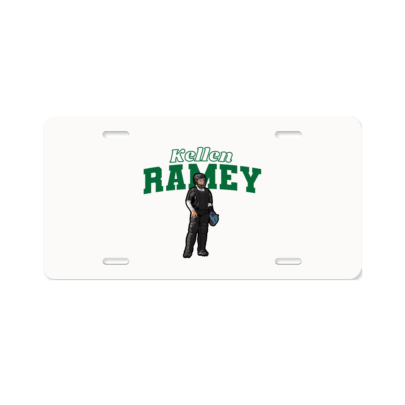 License Plate — Name Arch in Classic