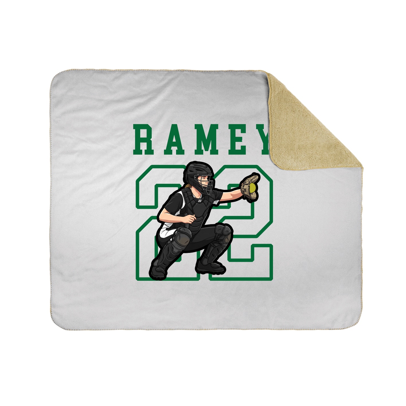 Throw Blanket — Shirsey in White
