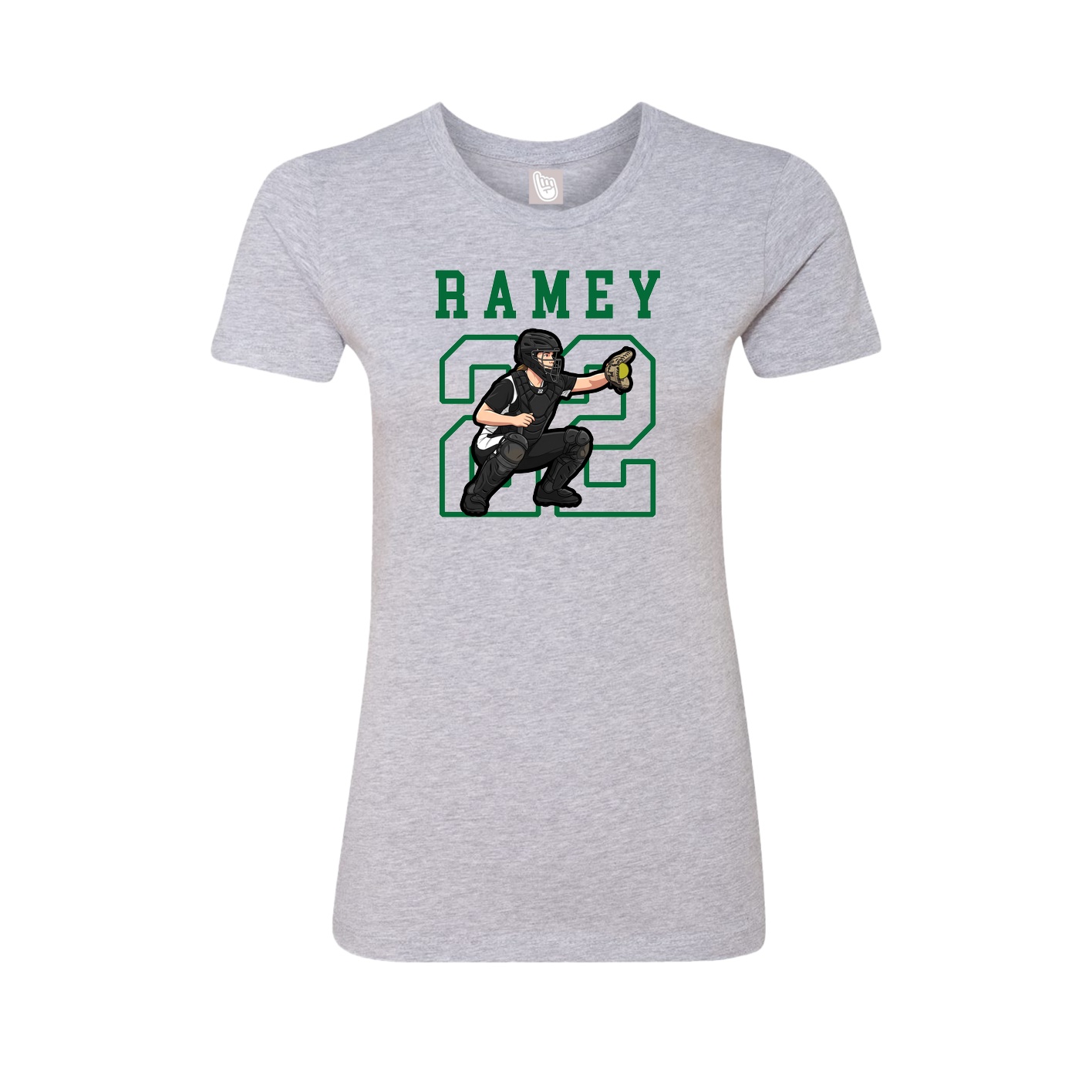 Fitted Women's Tee — Shirsey in Grey