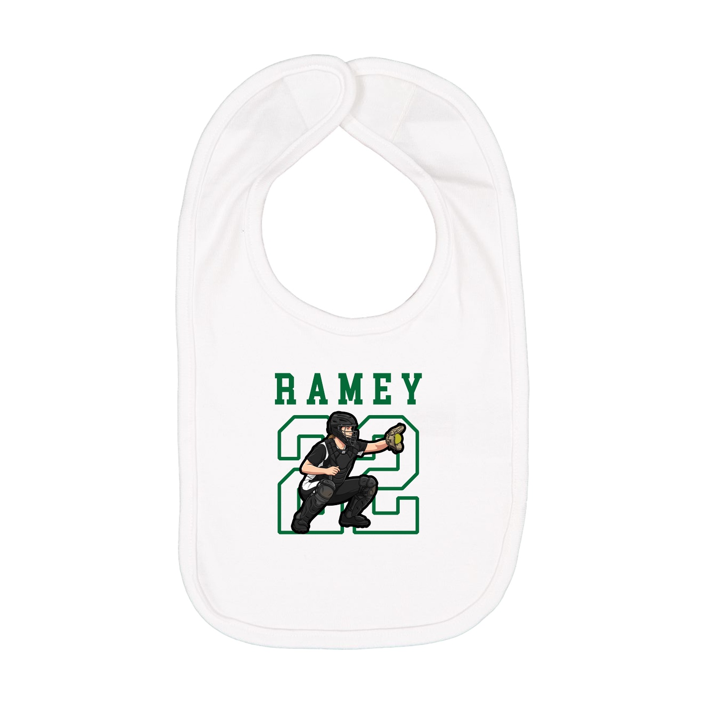 Infant Bib — Shirsey in White