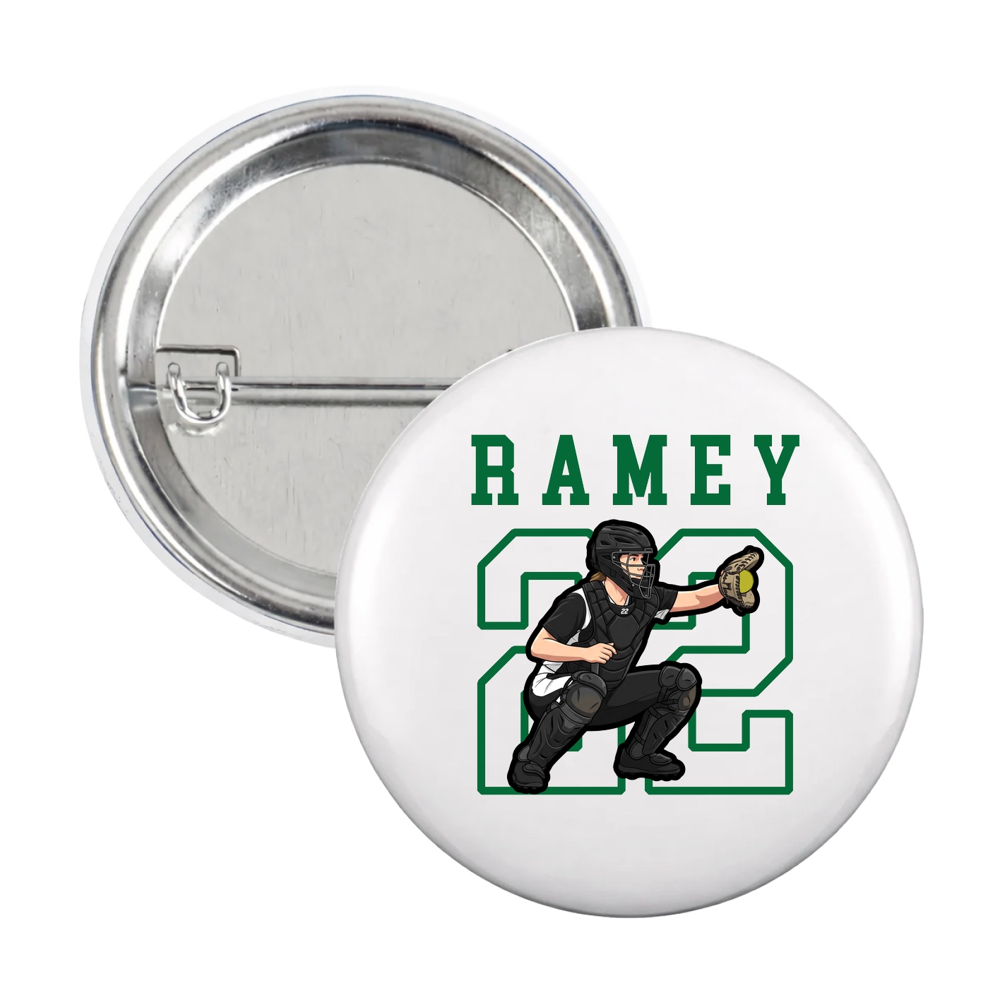 Game Day Button — Shirsey in White