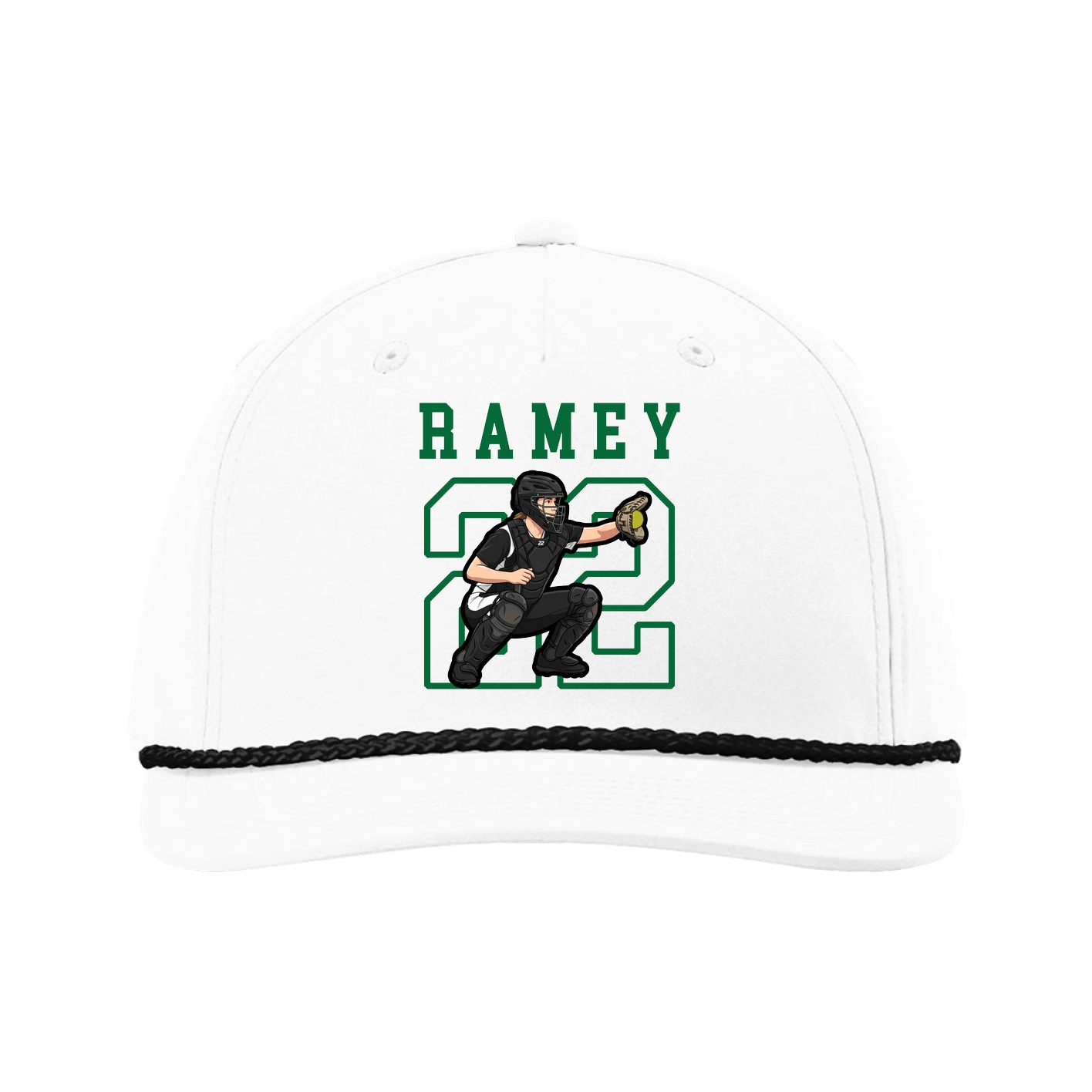 Five-Panel Classic Rope Cap — Shirsey in White