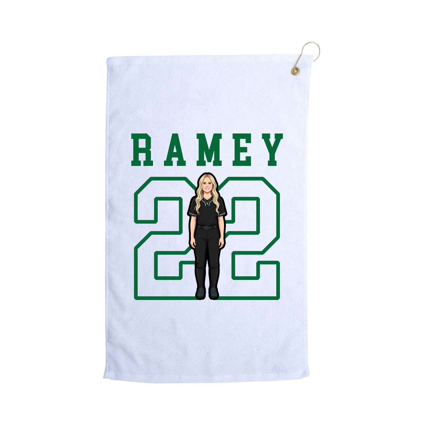 Golf Towel — Shirsey in White