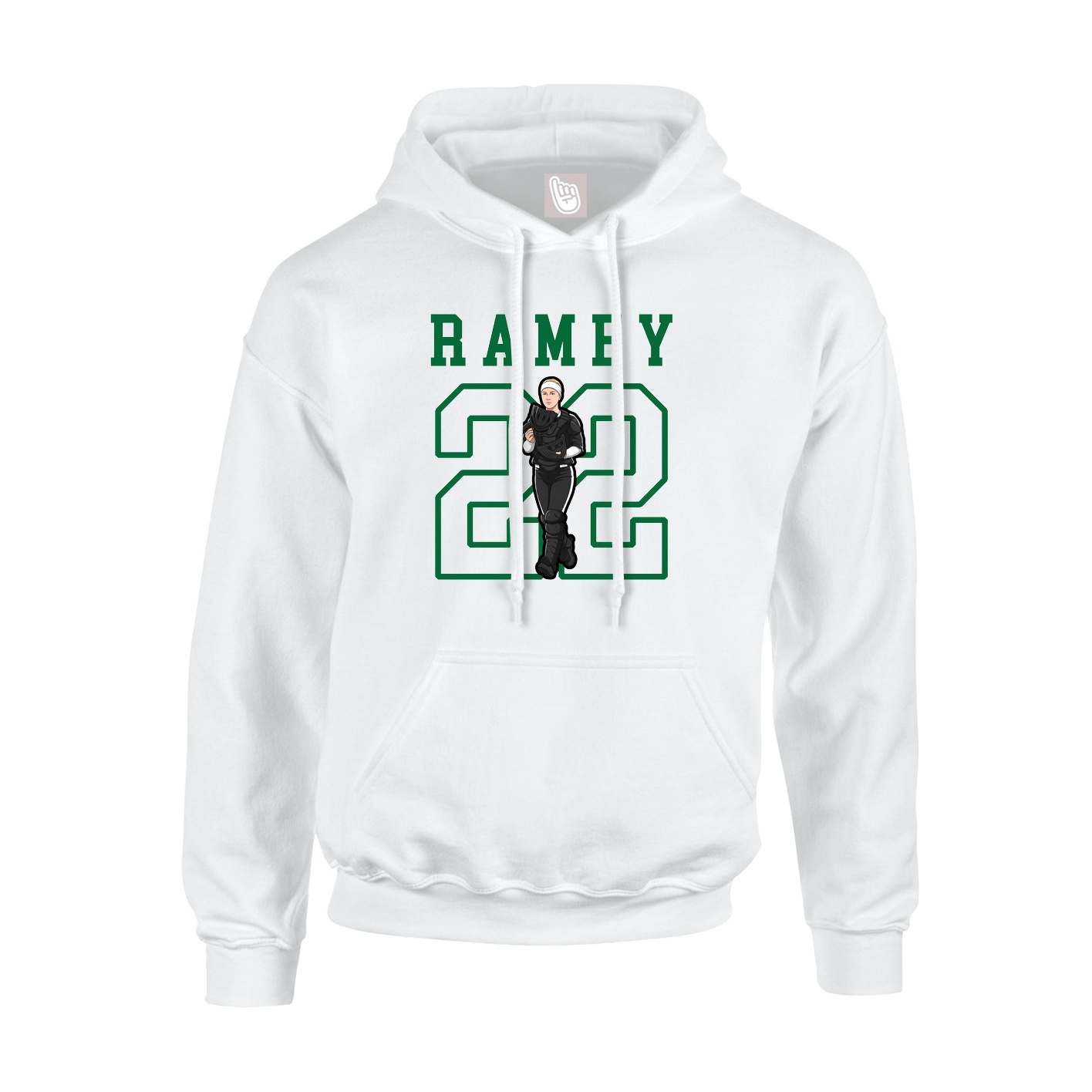 Hoodie — Shirsey in White