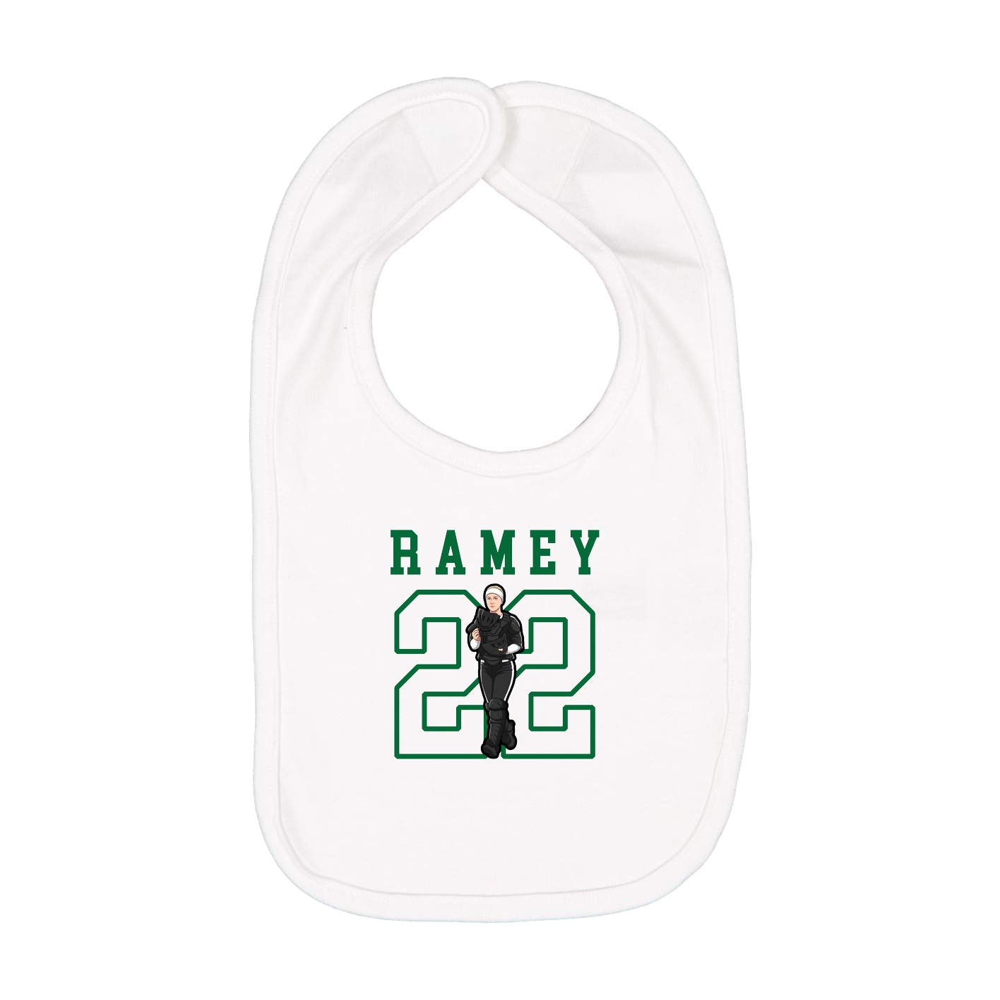 Infant Bib — Shirsey in White